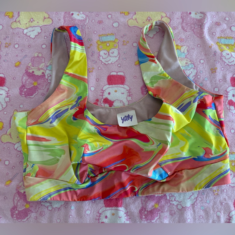 Yitty Fabletics “Cuz I Love You” Shaping Midi Bralette